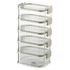 PINMOO 品沐 可搭多層密封罐, 5 個容器 + 5 個蓋子, 1組