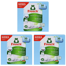 Frosch 德國小綠蛙 All-in-One 小蘇打洗碗機專用洗滌劑 30入, 540g, 3個