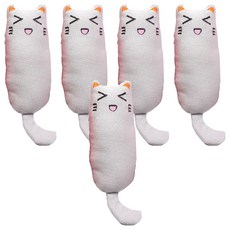 寵物夢工廠 貓薄荷貓臉玩具 12.6 x 5.3cm, 5個, 顏色隨機