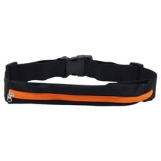 노크노크 초슬림 경량 방수 러닝 벨트 싱글지퍼, 방수 오렌지, 1개