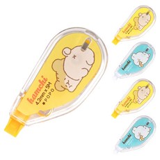 POPO FANCY 小巧可愛便攜式倉鼠迷你修正帶, 隨機出貨, 5個