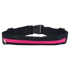 노크노크 초슬림 경량 방수 러닝 벨트 싱글지퍼, 방수 레드로즈, 1개