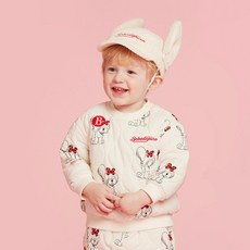 BEBE DE PINO Martin Baby 嬰幼兒滿版鋪棉大學T BP34MR112