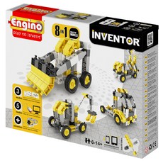 Engino 安捷積木 發明者系列 工程車8模組 0834, 黃色, 1個