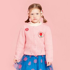 베베드피노 아동용 튤립 퍼프 핑크 가디건 BP34KC431