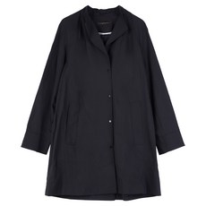 COMPAGNA 女款半長版單排扣夾克 CACW9-WGJ910, 黑色