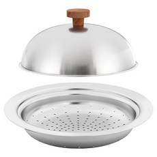 Day Seven 304不鏽鋼圓頂多功能蒸籠 + 鍋蓋組, 1套, 28cm