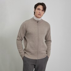 INDIAN 男士側口袋拉鍊開襟衫 MIUBC5W9366