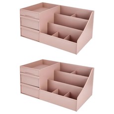 Edish 化妝品收納盒/小物收納盒 中號, 2個, 顏色隨機