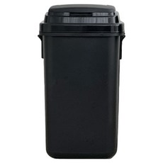 리빙앤트리 리드블랙 대용량 분리수거 쓰레기통, 블랙