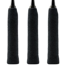 겜사 타월 라켓 그립 테이프, 블랙, 3개