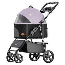 Bello Pets 車包分離款寵物手推車 SP02FD, 1個, 柔霧紫