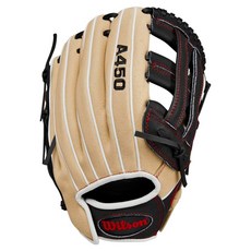 윌슨 A450 외야수 글러브 우투용 WBW10147612, 1개, 블론드