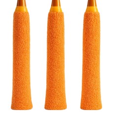 겜사 타월 라켓 그립 테이프, 오렌지, 3개