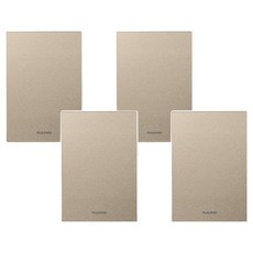 nano Monogold 簡約現代設計 美學色彩 家居裝飾 1聯用蓋板 白色, 4個