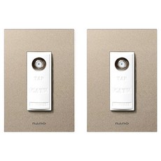 nano Monogold CATV 2路 8dB 白色插座, 2個