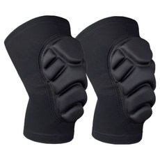 咕嘰 防撞護膝 雙腳穿戴組, 黑色