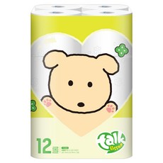 톡티슈 깜자 화장지, 30m, 12롤, 1개