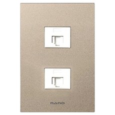 nano Monogold 簡約現代設計 獨特色彩 室內裝潢嵌入式模組 8p + 8p 白色, 1個