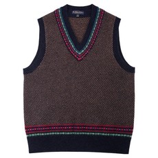 BrooksBrothers 男士羊毛緹花網球背心