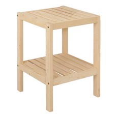 費歐家 排骨架實木茶几 大(40 x 40 x 50cm), 原木色