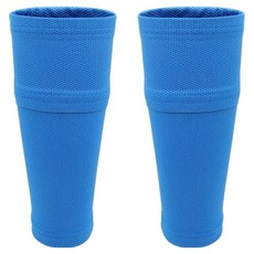 CUSSO 足球護脛 2件組, 藍色, 1個