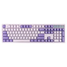 큐센 PBT 체리 프로파일 한글 키캡 122키 세트, 라벤더, 제조사축
