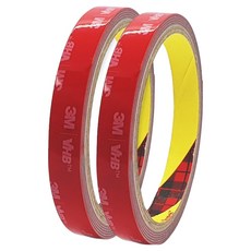 브이에이치비 쓰리엠 초강력 아크릴폼 그레이 양면테이프 12 mm x 1.5 M, 2개 2개