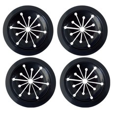 Waste King 廚餘處理機防濺蓋橡膠蓋 8cm 4入, 單一商品, 黑色