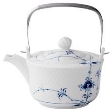 로얄코펜하겐 블루 팔메테 티팟, 700ml, 블루 + 화이트, 1개