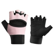 맘담은 여성용 스포츠 헬스 테니스 장갑 양손착용 세트, 핑크, 1세트