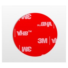 3M VHB 超強力壓克力泡棉圓形透明雙面膠帶 100 x 100 mm, 2個