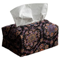 北歐風茶几刺繡面紙收納盒, TYPE 4