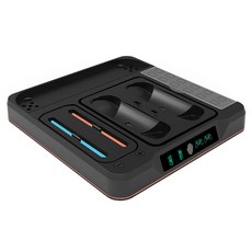 KjH SWITCH2 主機底座4合1座充, 1個, 黑色, KJH-NS2-525