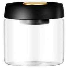 Edish 咖啡豆密封罐 咖啡粉保存罐 500ml, 1個, 透明色