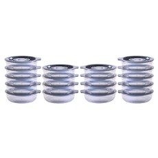 EASY&FREE EasyCook 微波爐冷凍飯保存容器 450ml, 灰色, 18個