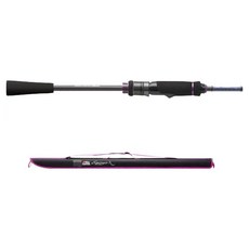 Abu Garcia Egisys X Tip Run 釣竿 ML調性 鈦合金竿尾 2節式, 黑色 + 極光 + 紫色