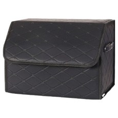 Ez2mk 접이식 듀얼손잡이 트렁크 정리함 중형 MS-1590, 블랙