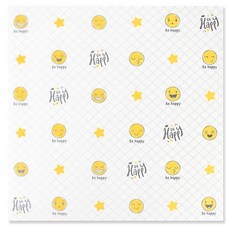 아이엔피 코팅 깔지 해피 스마일 18 x 18 cm, 1개, 100개입