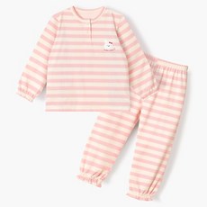 unifriend 兒童款 ST Rabbit 蜜桃絨九分刷毛睡衣上下套裝