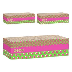 zeze 三合一套件貓抓板, 3個, 粉綠