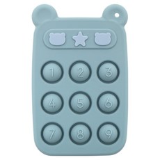 BABY JUJU 固齒器 計算機, 1個, 單品, 藍色