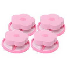 花朵洗衣球, 粉紅色, 4個