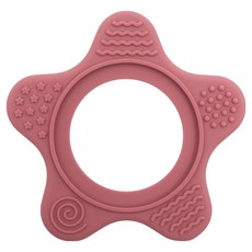 BABY JUJU 固齒器 海星, 1個, 桃紅色, 單品