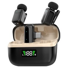 DTAudio 迷你無線收音麥克風, MINI-MIc, 黑色