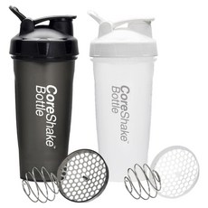 Mirkorea Core 運動搖搖杯 2件組, 黑色, 白色, 1套, 750ml