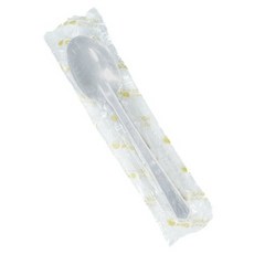 NAPKIN KOREA 高強度一次性湯匙 獨立包裝 透明 170mm, 1500入, 1盒