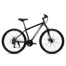 코난트 마젠타370D 시마노21단 디스크 알로이 MTB 자전거 15 방문설치, 맷블랙 + 화이트, 1개, 180cm