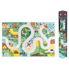 Janod 情境遊戲墊 鄉間小路, 鄉間小路 綠色