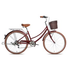코난트 여성용 샤프란 2407 24 자전거 방문설치, 버건디, 1개, 170cm